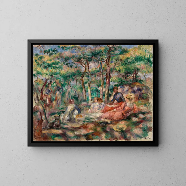Almuerzo en la hierba - Pierre-Auguste Renoir — cuadro enmarcado en la pared