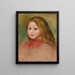 Portrait of a Young Girl - Pierre-Auguste Renoir — framed artwork on a wall