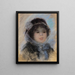 Portrait of a Woman - Pierre-Auguste Renoir — framed artwork on a wall