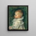 Portrait of Claude Renoir - Pierre-Auguste Renoir — framed artwork on a wall