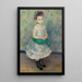 Retrato de Jeanne Durand-Ruel Retrato de Mlle J - Pierre-Auguste Renoir — cuadro enmarcado en la pared