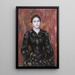 Retrato de la Sra. Paulin - Pierre-Auguste Renoir — cuadro enmarcado en la pared