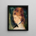 Portrait of a Woman - Pierre-Auguste Renoir — framed artwork on a wall