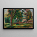 Prairie et arbres - Pierre-Auguste Renoir — framed artwork on a wall