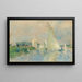 Racing Scene at Argenteuil - Pierre-Auguste Renoir — framed artwork on a wall