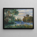 Paisaje fluvial - Pierre-Auguste Renoir — cuadro enmarcado en la pared