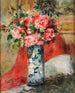 Rosas y peonías en un jarrón - Pierre-Auguste Renoir — vista de la obra