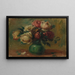 Rosas en un jarrón - Pierre-Auguste Renoir — cuadro enmarcado en la pared
