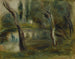 Willow by a pond - Pierre-Auguste Renoir — artwork view