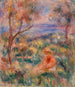 Mujer sentada con mar en la distancia Femme assise au bord de la mer - Pierre-Auguste Renoir — vista de la obra