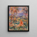 Mujer sentada con mar en la distancia Femme assise au bord de la mer - Pierre-Auguste Renoir — cuadro enmarcado en la pared