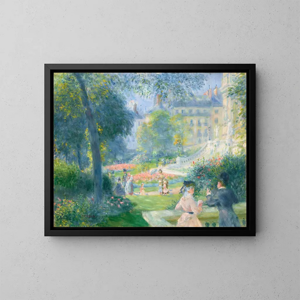 Square de la Trinité - Pierre-Auguste Renoir — framed artwork on a wall
