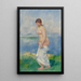 Bathing Woman Standing - Pierre-Auguste Renoir — framed artwork on a wall