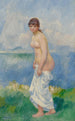 Bathing Woman Standing - Pierre-Auguste Renoir — artwork view