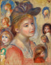 Estudio de cabezas de niñas - Pierre-Auguste Renoir — vista de la obra