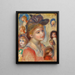 Estudio de cabezas de niñas - Pierre-Auguste Renoir — cuadro enmarcado en la pared