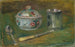 de Azucarero, vaso, cuchara y cuchillo - Pierre-Auguste Renoir — vista de la obra