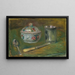 de Azucarero, vaso, cuchara y cuchillo - Pierre-Auguste Renoir — cuadro enmarcado en la pared