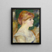 Suzanne Valadon - Pierre-Auguste Renoir — cuadro enmarcado en la pared