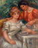 La hora del té - Pierre-Auguste Renoir — vista de la obra