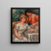 La hora del té - Pierre-Auguste Renoir — cuadro enmarcado en la pared