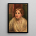 Head of Blonde Woman - Pierre-Auguste Renoir — framed artwork on a wall
