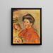 Têtes de femme Gabrielle - Pierre-Auguste Renoir — cuadro enmarcado en la pared