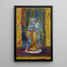 Virgin and Child after a faience - Pierre-Auguste Renoir — framed artwork on a wall