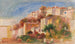 Vista del jardín de la Oficina de Correos, Pueblo de Cagnes - Pierre-Auguste Renoir — vista de la obra
