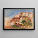 Vista del jardín de la Oficina de Correos, Pueblo de Cagnes - Pierre-Auguste Renoir — cuadro enmarcado en la pared