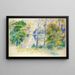 View of a Park - Pierre-Auguste Renoir — framed artwork on a wall
