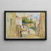 Vista de pueblo, ruta de Cagnes - Pierre-Auguste Renoir — cuadro enmarcado en la pared