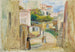 Vista de pueblo, ruta de Cagnes - Pierre-Auguste Renoir — vista de la obra