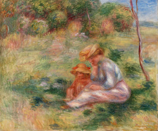 PierreAuguste Renoir - Woman and Child in the Grass Femme avec enfant sur lherbe.webp