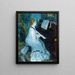 Woman at the piano - Pierre-Auguste Renoir — framed artwork on a wall