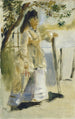 Mujer junto a una cerca - Pierre-Auguste Renoir — vista de la obra