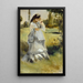 Mujer en un parque - Pierre-Auguste Renoir — cuadro enmarcado en la pared