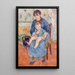 Joven madre - Pierre-Auguste Renoir — cuadro enmarcado en la pared