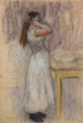 Joven mujer en su tocador - Pierre-Auguste Renoir — vista de la obra