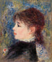 Joven mujer con rosa Jeune fille à la rose - Pierre-Auguste Renoir — vista de la obra