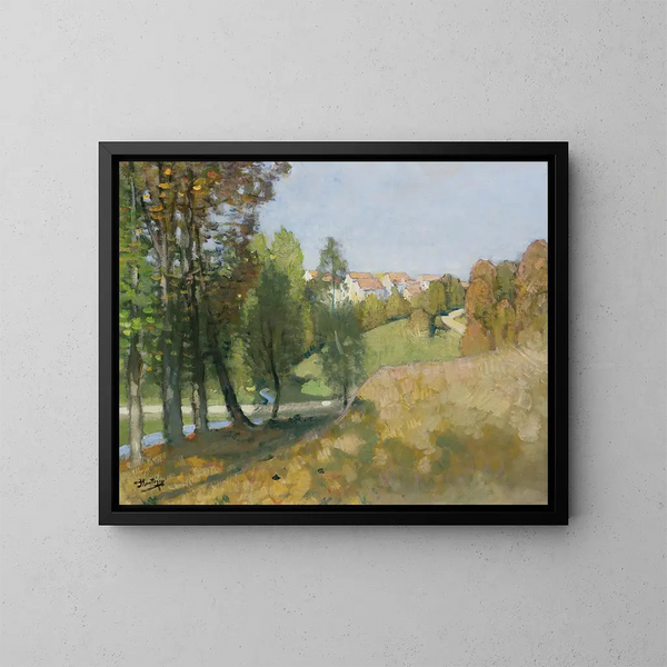Otoño - Pierre-Eugène Montzin — cuadro enmarcado en la pared