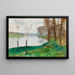 Bords de la Seine, Veneux-les-Sablons - Pierre-Eugène Montzin — cuadro enmarcado en la pared