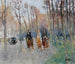Caballos en el bosque de Boulogne - Pierre-Eugène Montzin — vista de la obra