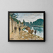 Path of the towpath - Pierre-Eugène Montzin — framed artwork on a wall