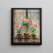 Geraniums - Pierre-Eugène Montzin — framed artwork on a wall