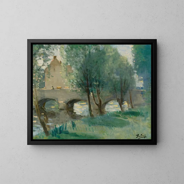 El Puente - Pierre-Eugène Montzin — cuadro enmarcado en la pared
