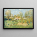 L'Entrée du village - Pierre-Eugène Montzin — framed artwork on a wall