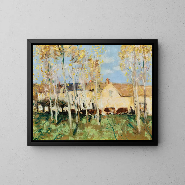 Misy-sur-Yonne - Pierre-Eugène Montzin — cuadro enmarcado en la pared