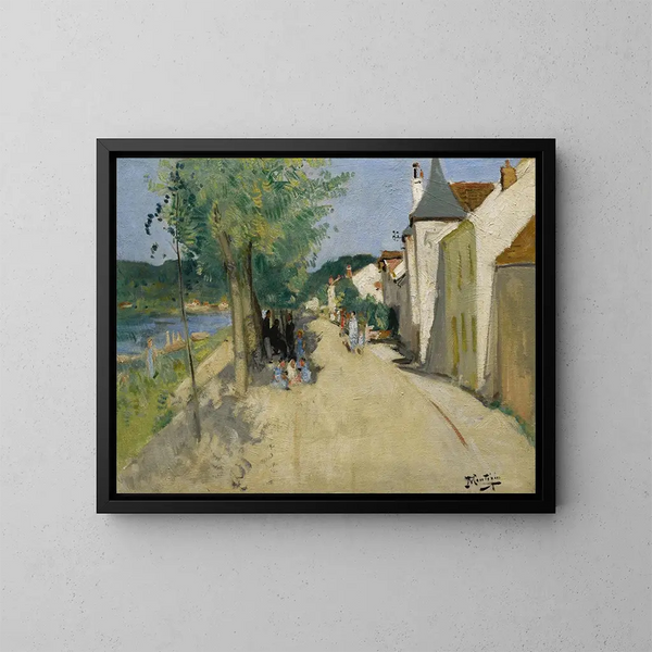 Quai Saint-Mammes - Pierre-Eugène Montzin — cuadro enmarcado en la pared