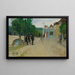 Calle en el pueblo - Pierre-Eugène Montzin — cuadro enmarcado en la pared